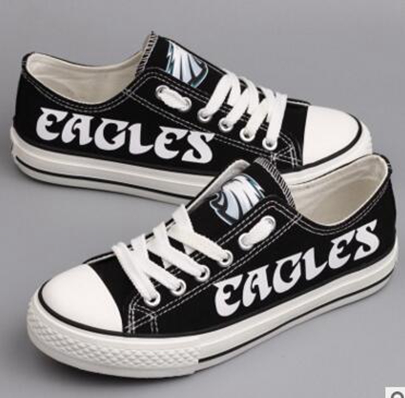 Women's Philadelphia Eagles Repeat Print Low Top Sneakers 001 Women's Philadelphia Eagles Repeat Print Low Top Sneakers 001